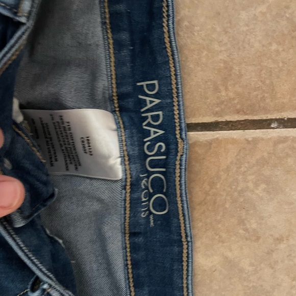 Parasuco Jeans Classic Blue Straight Leg Denim Jeans Size 14 — NEW With Tags - Picture 2 of 3